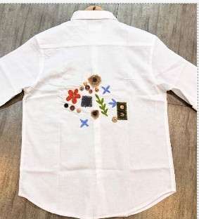 POPCORN - Fabric Cotton Was Embroidery