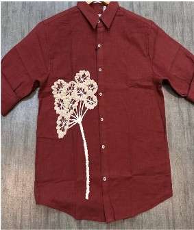 POPCORN - Fabric Cotton Was Embroider