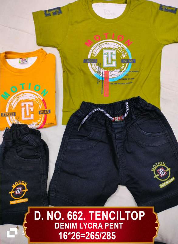 TINY TRENDS - D662 TENCILTOP DENIM LYCRA PENT 16*26